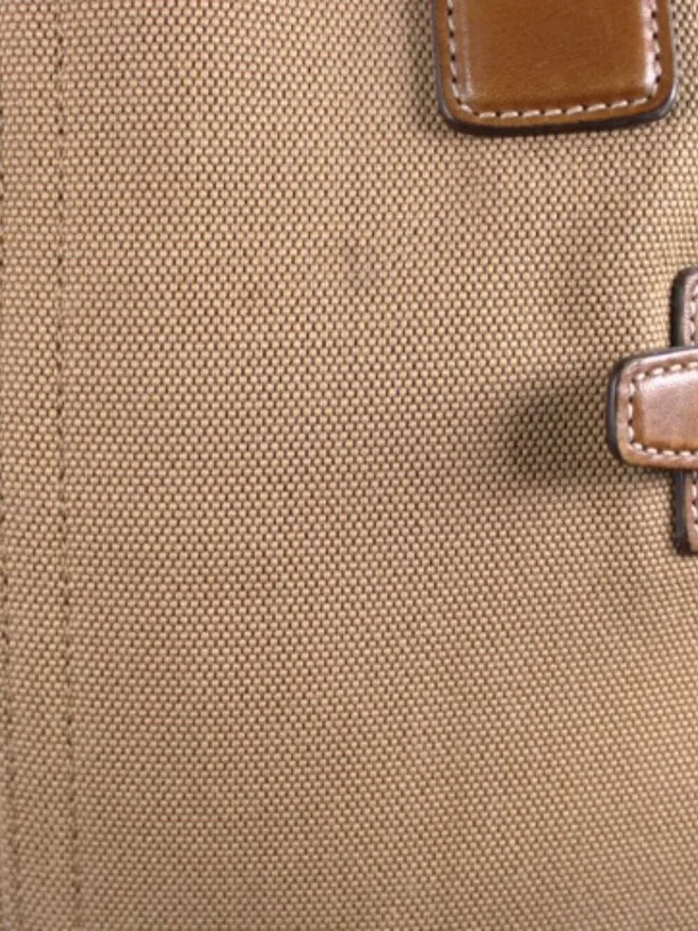 Vintage Coach 5775 Large Canvas Leather Tote Tan Brown Buckle Shoulder Bag